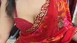 Beautiful Girl in Saree Boobs Show and Pussy Fingering