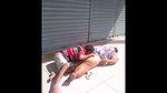 homeless sex affair in street captured