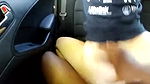 White girl takes big black dick in the car