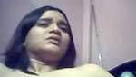 Amateur Indian young babe flashes her big breasts on webcam