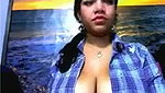 Amateur and hot Indian webcam chick with really big natural breasts
