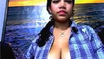 Amateur and hot Indian webcam chick with really big natural breasts