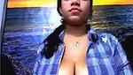 Amateur and hot Indian webcam chick with really big natural breasts