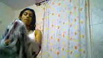 Indian amateur college girl filmed on cam in the bathroom