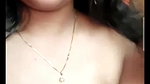 desi mallu horny girl removing her pink bra and showing boobs on video call