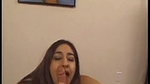 Cute dark haired slut Stacy giving an indian blowjob