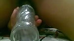 Busty amateur Indian young wife pleasing herself with a bottle