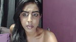 Webcam topless Desi nympho flashes her big saggers