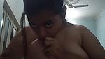 This Indian babe loves massaging her tits on webcam and I love that nasty girl