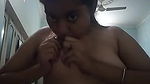 This Indian babe loves massaging her tits on webcam and I love that nasty girl