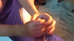 Real life cock worshipper knows how to give a nice handjob