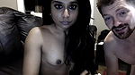 This lewd Indian minx loves it when her man tickles her ass with her vibrator