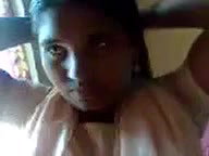 Happy amateur Indian bitch flashed her tits in black bra on camera