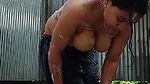 massive boobs Bengali taking outdoor bath viral MMS