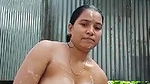 massive boobs Bengali taking outdoor bath viral MMS