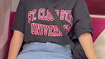 Japanese girl upskirt on train and toilet