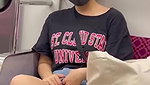 Japanese girl upskirt on train and toilet