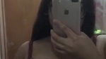 topless before mirror showing big boobs viral MMS