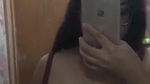 topless before mirror showing big boobs viral MMS