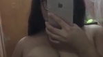 topless before mirror showing big boobs viral MMS