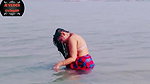 Desi Bhabhi Bathing In The River Village bhabhi vlogs hot girls Desi video 2022