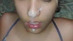 bhatija cum in face after sex with chubby aunty