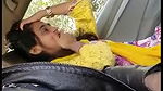 college couple foreplay and blowjob inside car