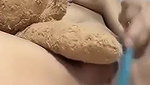 hot girl masterbating with pen
