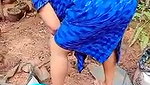 planting plants daily work desi aunty cleaning