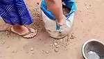 planting plants daily work desi aunty cleaning