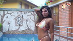 Susmita Flaunting Sexy Body in Floral Swimwear Shoot ~ Flower Bikini