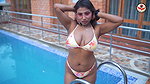 Susmita Flaunting Sexy Body in Floral Swimwear Shoot ~ Flower Bikini