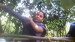 dehati girl dress change forest