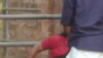 caught outdoor handjob
