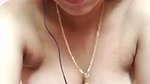 call girl showing boob in video call