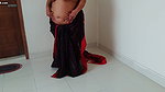Indian hot aunty was sweeping the house when neighbor boy saw her & fucked – Desi Sex (Part-2)