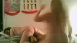 young guy having gun with two blonde milf