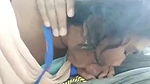 South Indian office girl sucking dick outdoors