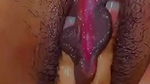 Tania Showing And Fingering Hairy Choot 4