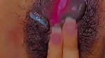 Tania Showing And Fingering Hairy Choot 4