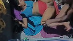 blue saree aunty sex with hubby