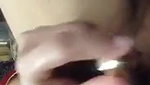 masterbating with small bottle