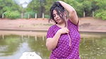 River bathing Nila Nambiar nude content