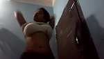 girl recording nude dress change video