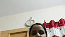 beautiful girl boob pressing