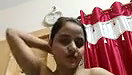 beautiful girl boob pressing
