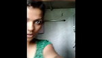 girl getting undress in bathroom