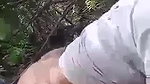 couple having sex in forest