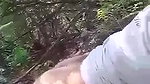 couple having sex in forest