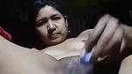 dusky desi girl pussy fuck with bottle then cum